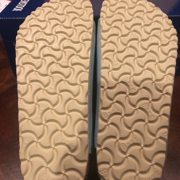 Birkenstock Arizona metallic aqua 6 medium new - Picture 5 of 6